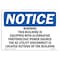 Signmission OSHA Sign, 7" H, Rigid Plastic, Warning This Building Is Equipped With Alternative Sign, Landscape OS-NS-P-710-L-18925 - alternate 1